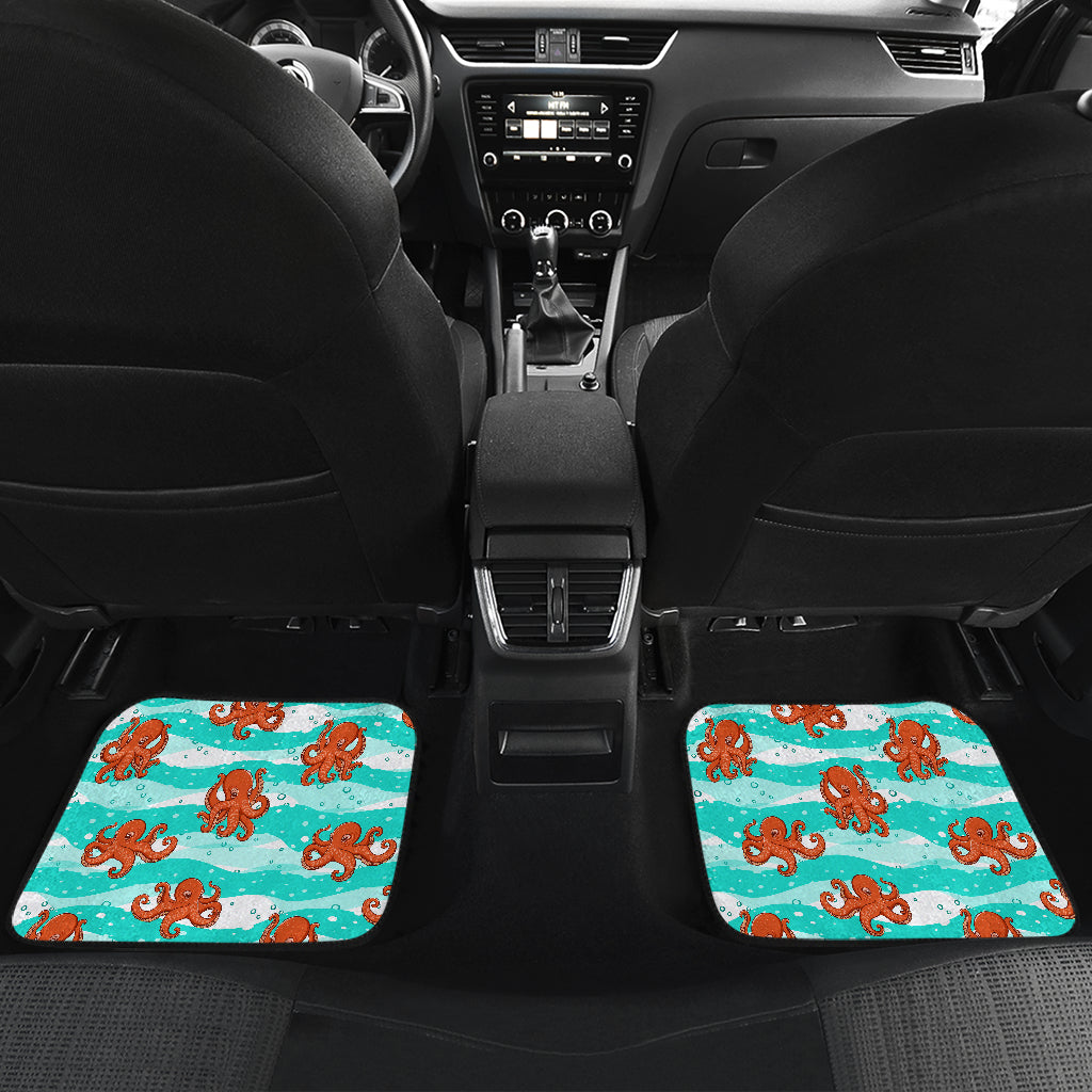 Octopus Cute Design Print Themed Car Floor Mats Front Back