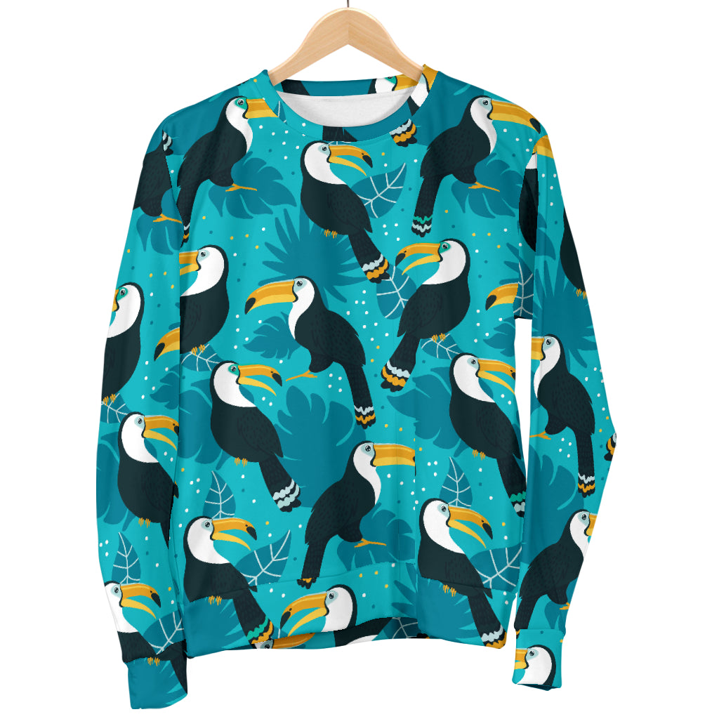Toucan Parrot Pattern Print Women Long Sleeve Sweatshirt