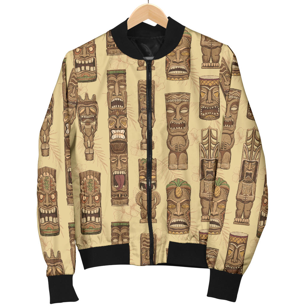 Totem Tiki Style Themed Design Men Bomber Jacket