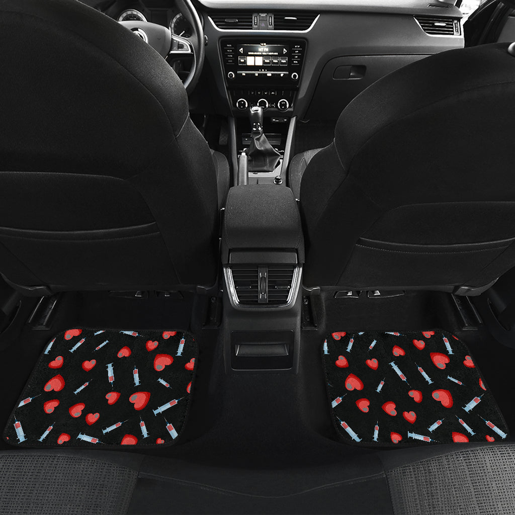 Phlebotomist Medical Concept Car Floor Mats Front Back