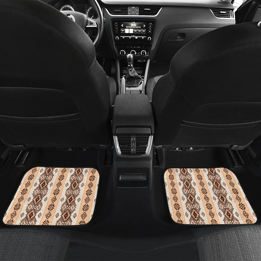 Native Classic Pattern Print Car Floor Mats Front Back