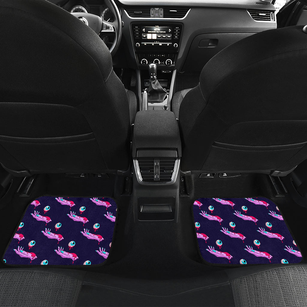 Zombie Pink Hand Design Pattern Print Car Floor Mats Front Back