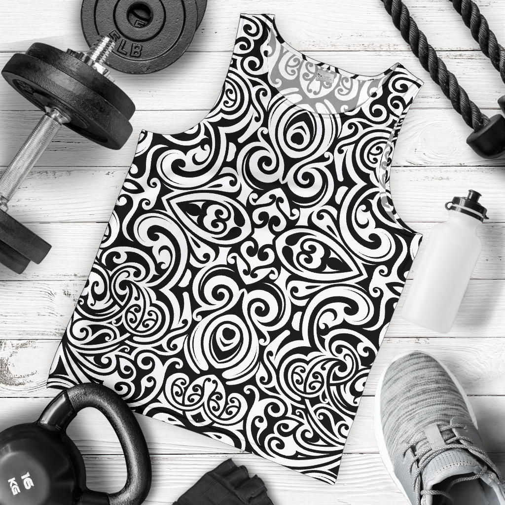 Polynesian Tattoo Pattern Men Tank Top