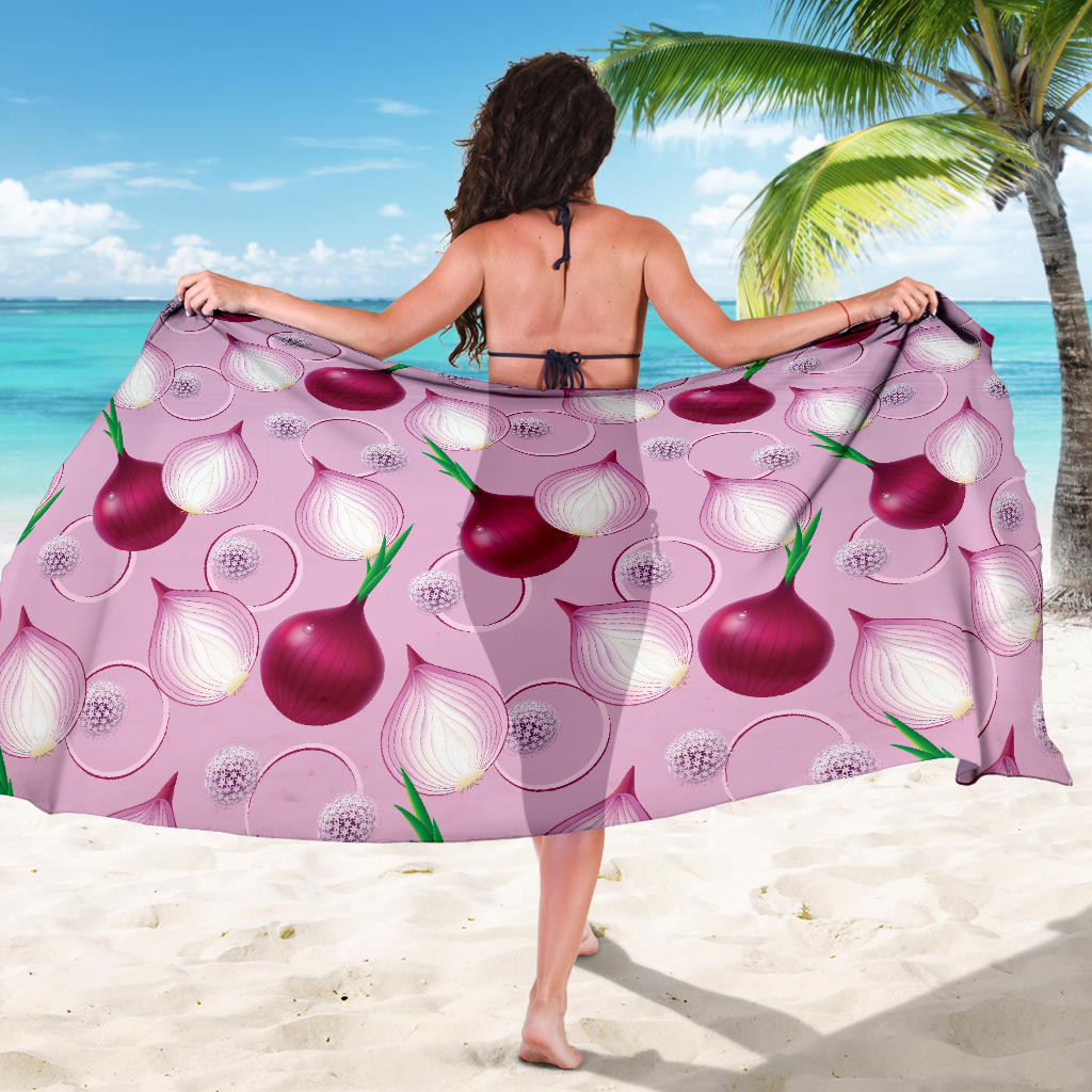 Onion Pattern Print Design A01 Sarong Pareo Wrap