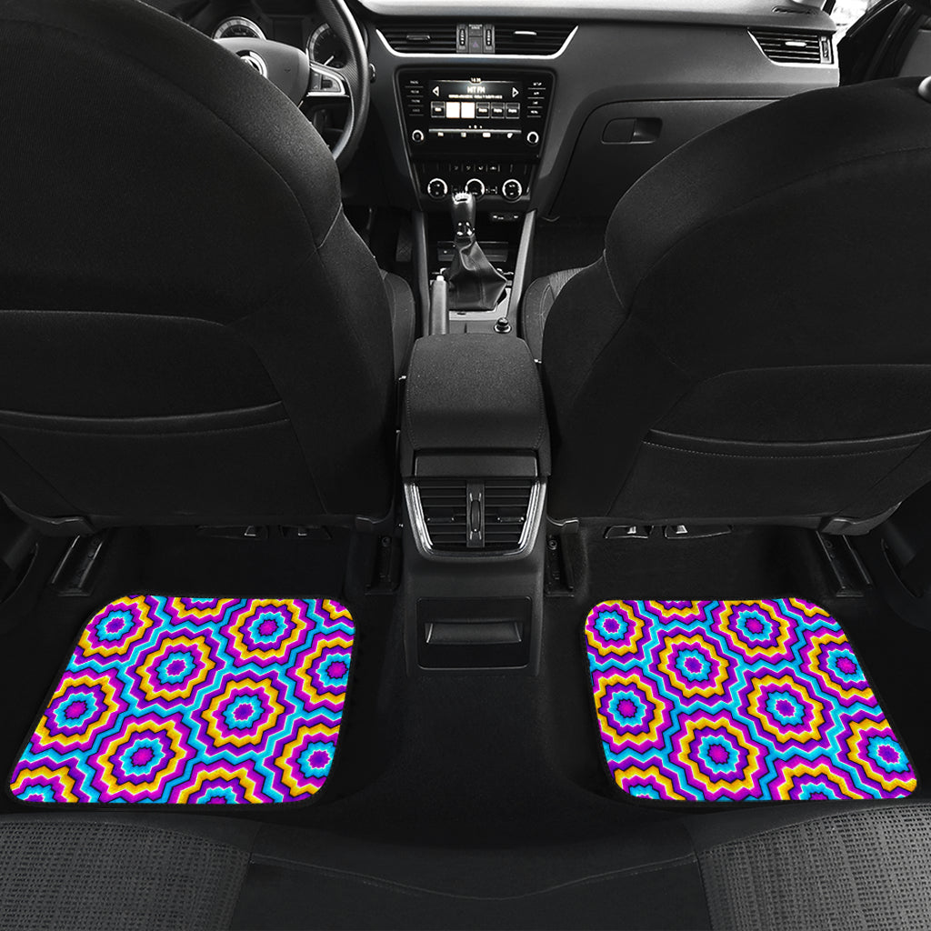 Optical illusion Techno Movement Car Floor Mats Front Back