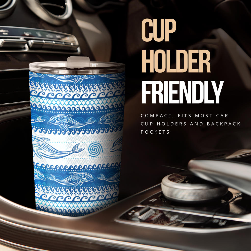 Dolphin Tribal Print Pattern Tumbler