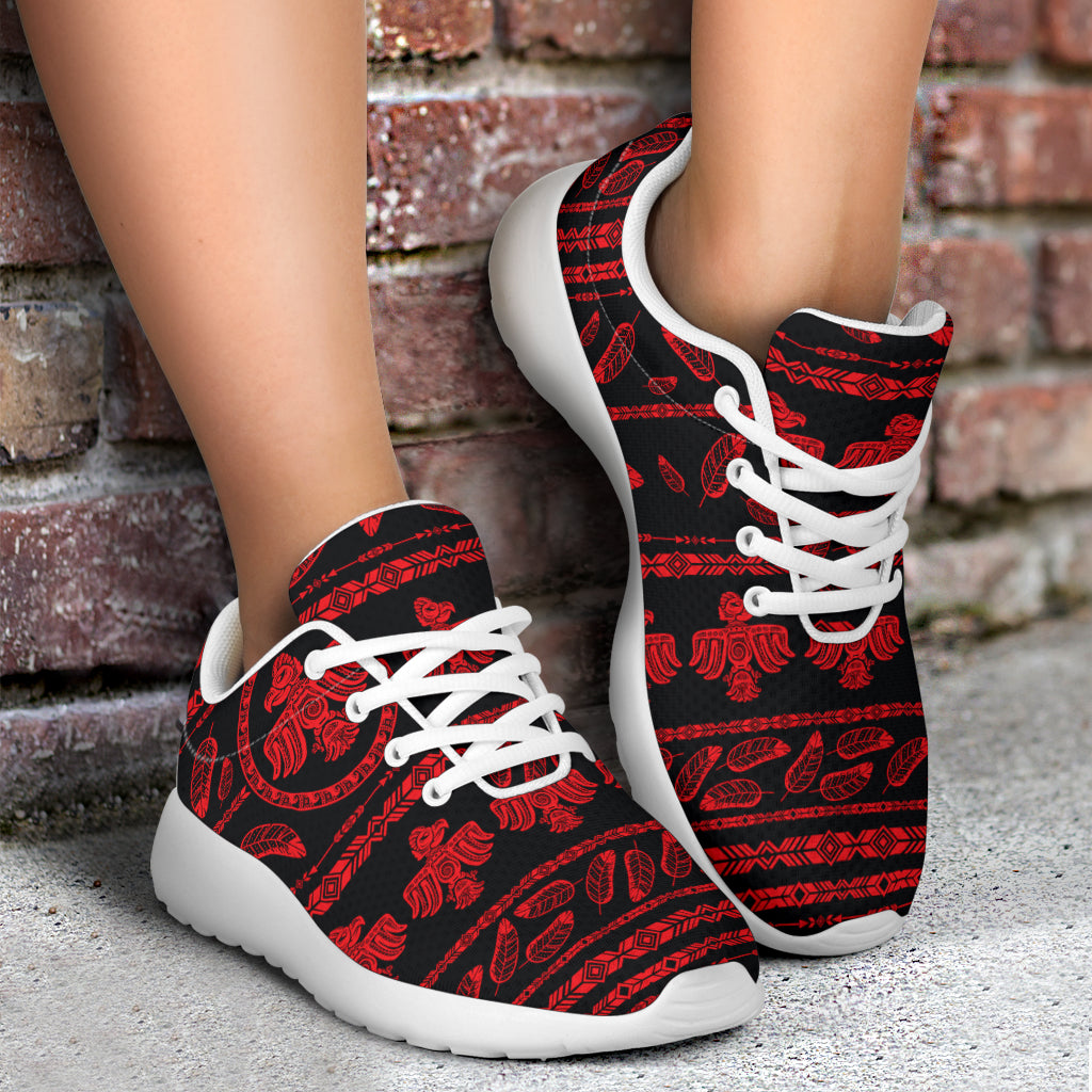 Native American Eagle Themed Print Athletic Shoes