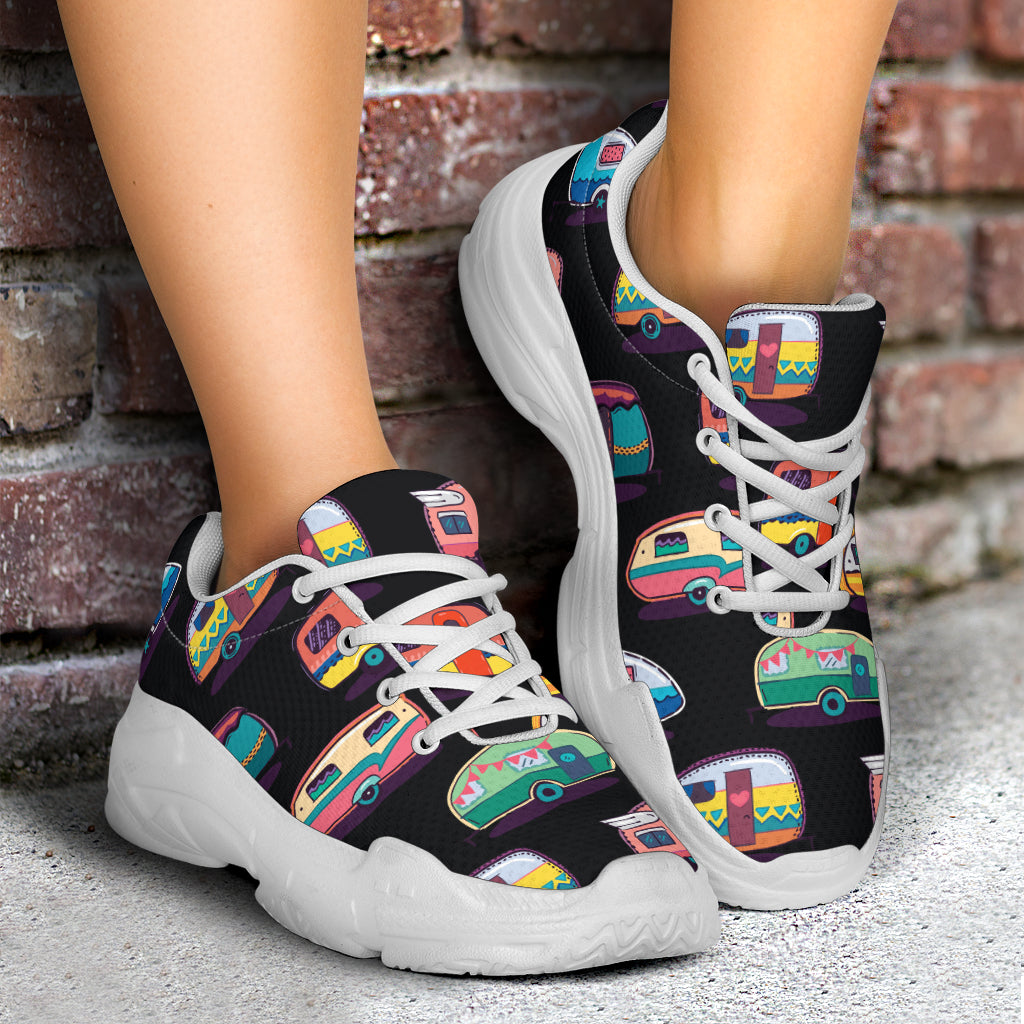 Camper Camping Pattern Chunky Sneakers