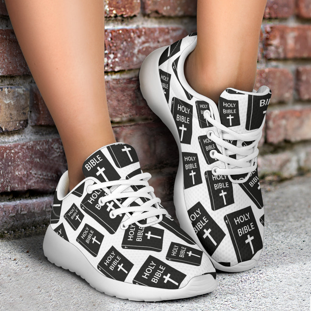 Christian Holy Bible Book Pattern Athletic Shoes