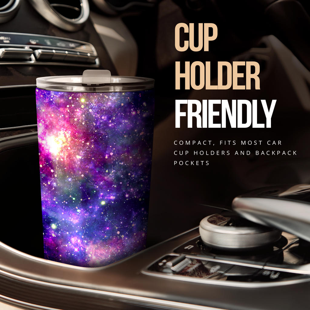 Galaxy Night Stardust Space Print Tumbler
