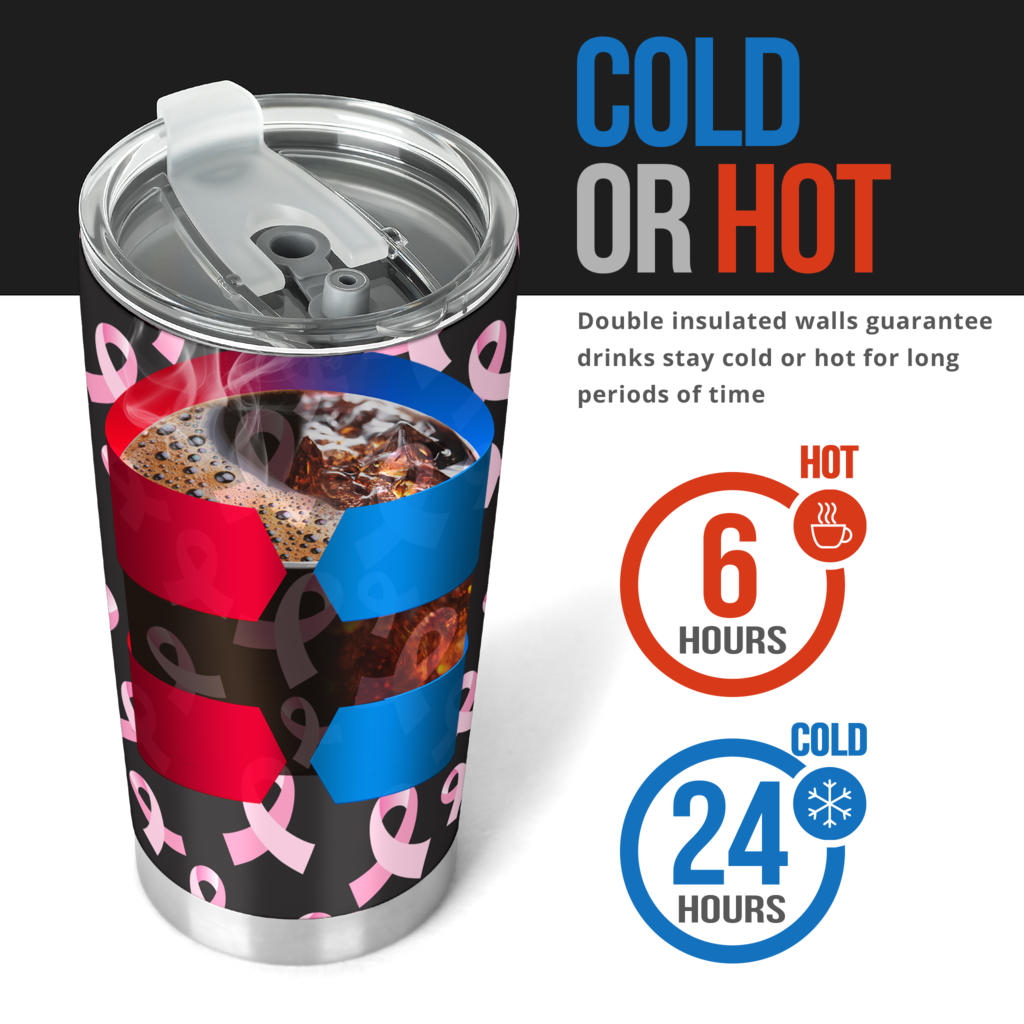 Breast Cancer Awareness Design Tumbler