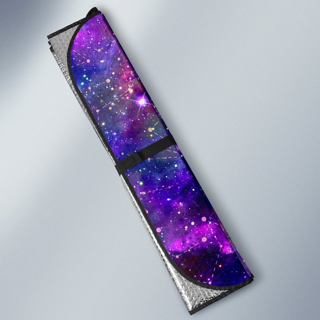 Galaxy Night Stardust Space Print Car Sun Shade For Windshield