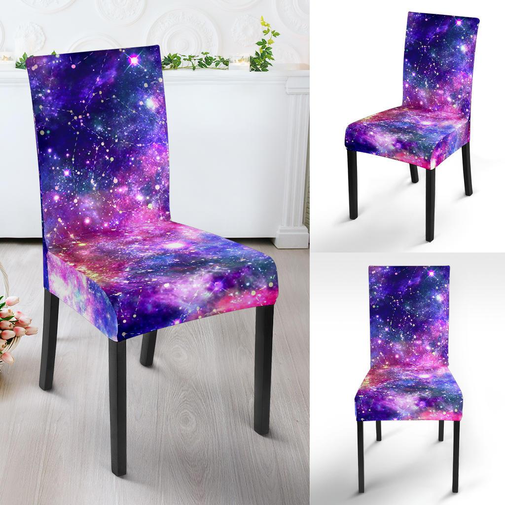 Galaxy Night Stardust Space Print Dinning Chair Slipper-JTAMIGO.COM