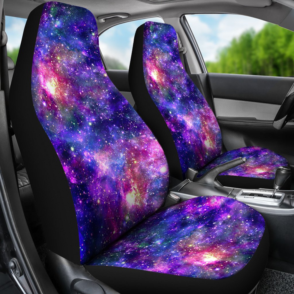 Galaxy Night Stardust Space Print Universal Fit Car Seat Covers