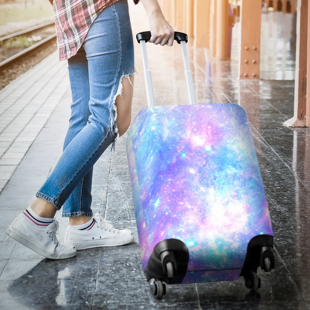 Galaxy Stardust Pastel Color Print Luggage Cover Protector