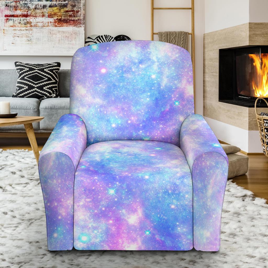 Galaxy Stardust Pastel Color Print Single Sofa Slipcover -JTAMIGO.COM