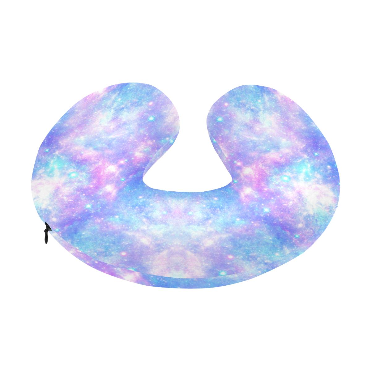 Galaxy Stardust Pastel Color Print U-Shaped Travel Neck Pillow-JTAMIGO.COM
