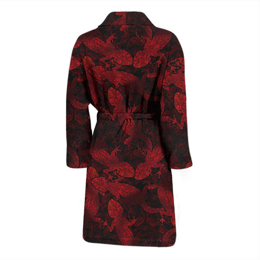 Gecko Pattern Print Design 04 Men Bathrobe-JORJUNE.COM