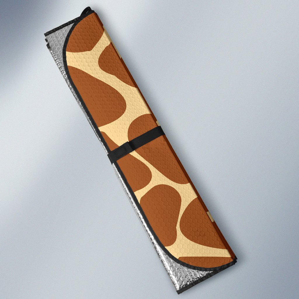 Giraffe Texture Print Car Sun Shade For Windshield