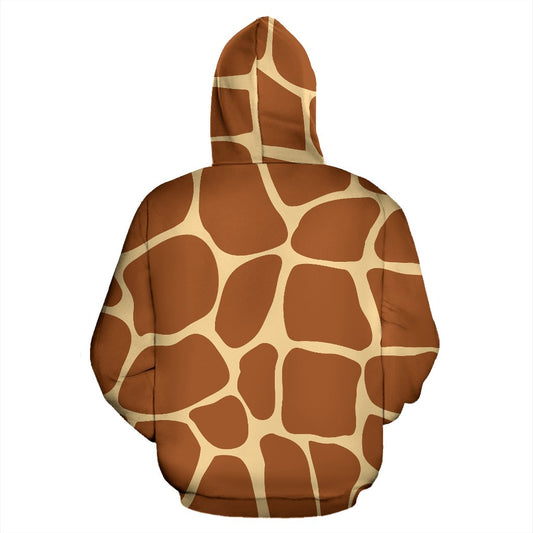 Giraffe Texture Print Pullover Hoodie