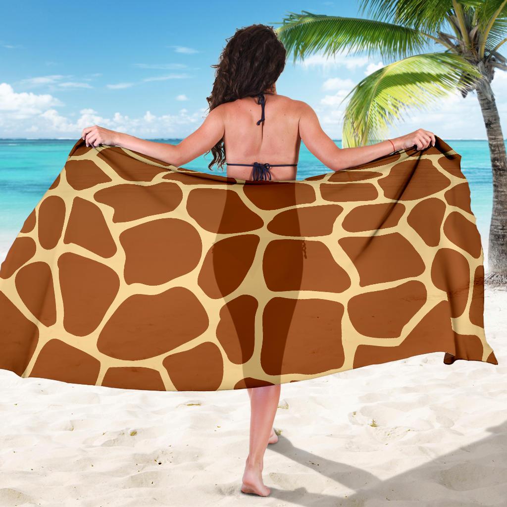 Giraffe Texture Print Sarong Pareo Wrap