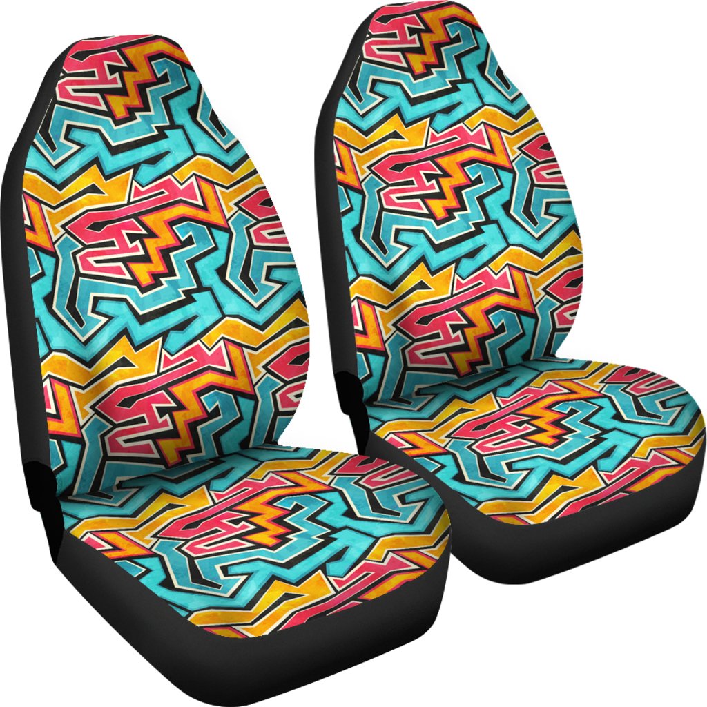 Graffiti Print Universal Fit Car Seat Covers