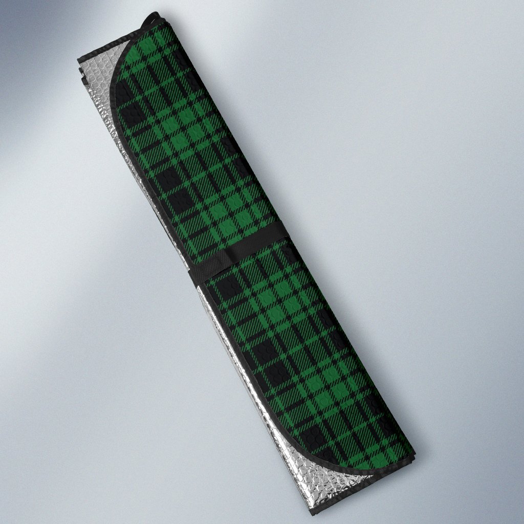 Green Tartan Plaid Pattern Car Sun Shade For Windshield