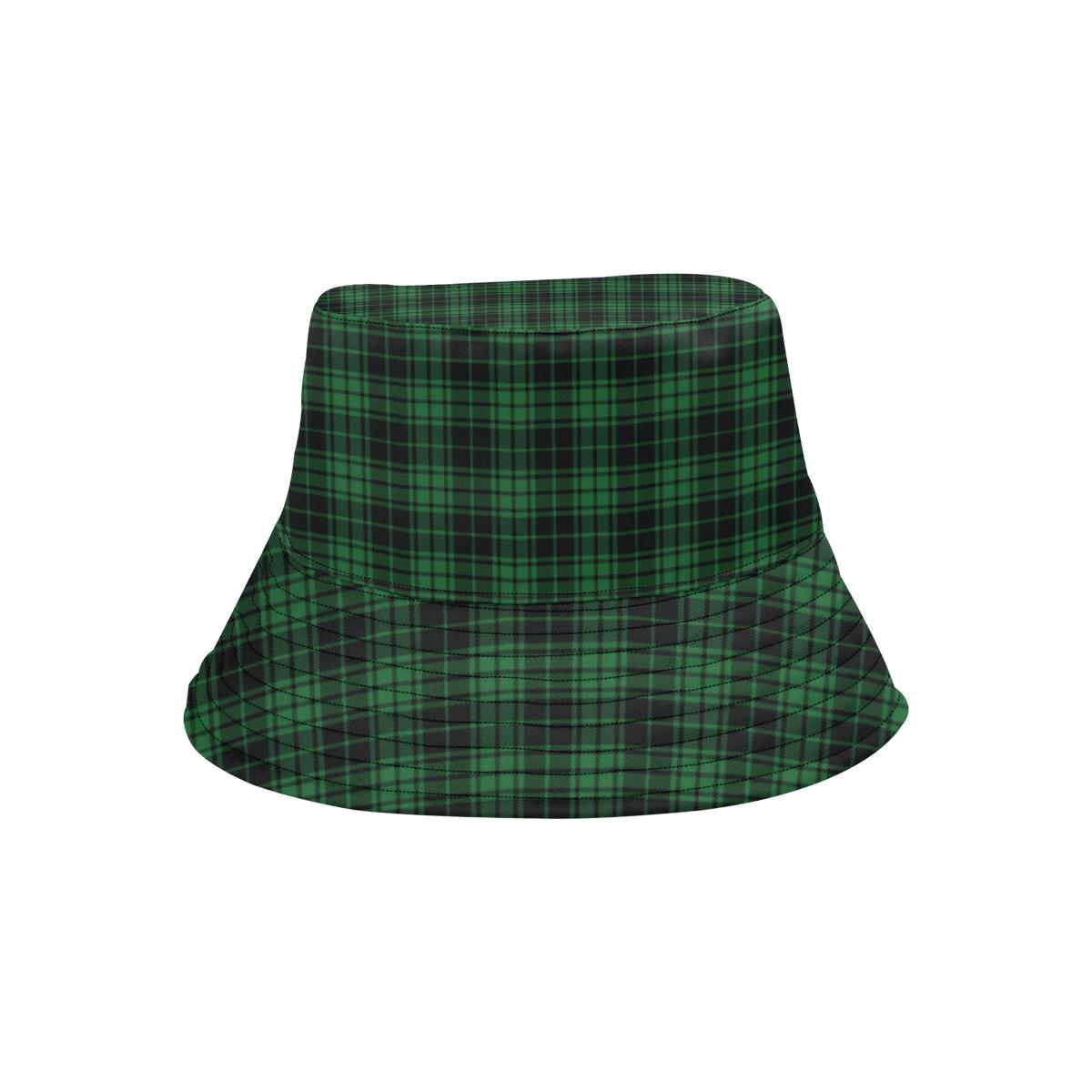 Green Tartan Plaid Pattern Unisex Bucket Hat