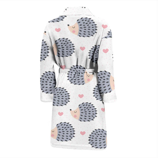 Hedgehog Baby Pattern Print Design 03 Men Bathrobe-JORJUNE.COM