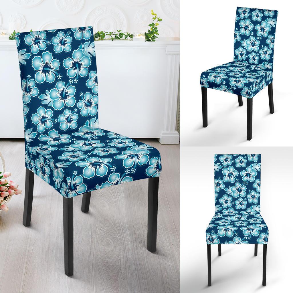 Hibiscus Flower Hawaiian Themed Dining Chair Slipcover-JTAMIGO.COM