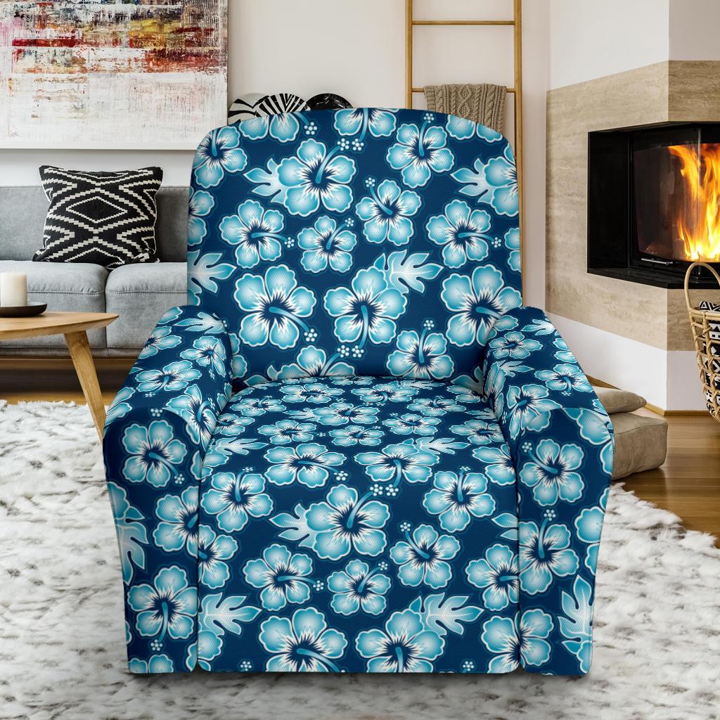 Hibiscus Flower Hawaiian Themed Single Sofa Slipcover -JTAMIGO.COM