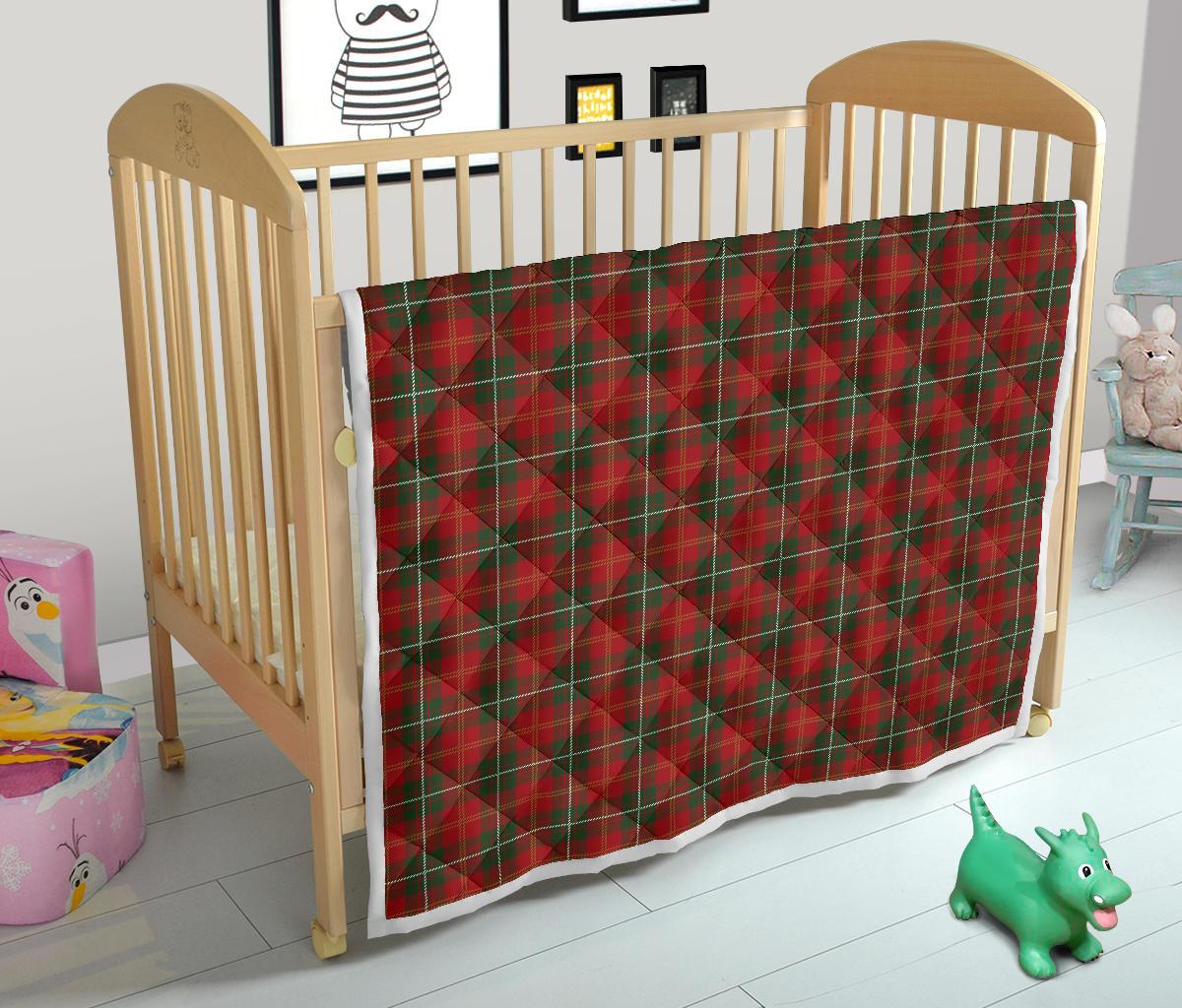 Holiday Tartan Plaid Pattern Premium Quilt-JTAMIGO.COM