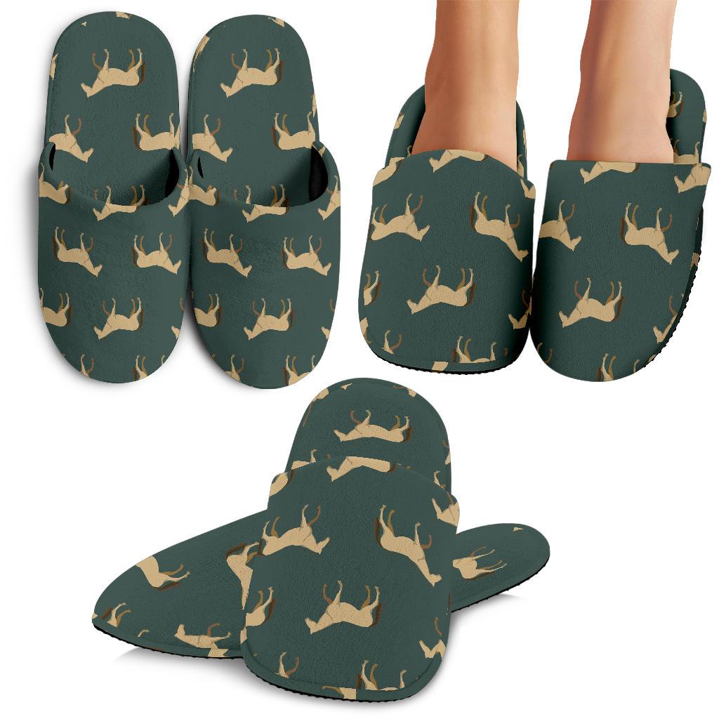 Horse Classic Themed Pattern Print House Slippers