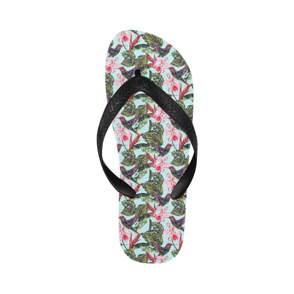 Hummingbird Cute Themed Print Flip Flops-JTAMIGO.COM