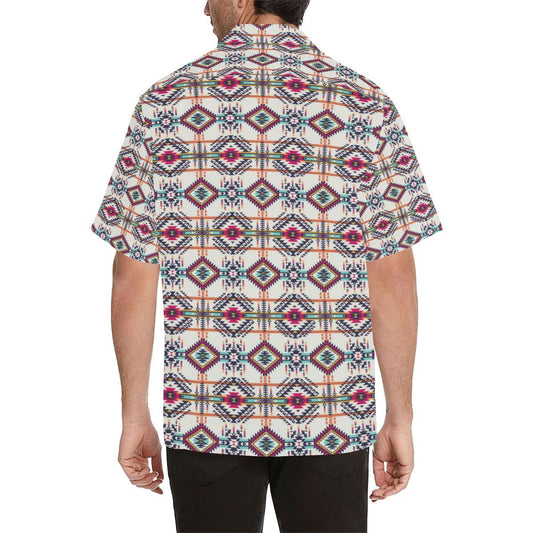 Indian Navajo Art Themed Design Print Men Aloha Hawaiian Shirt