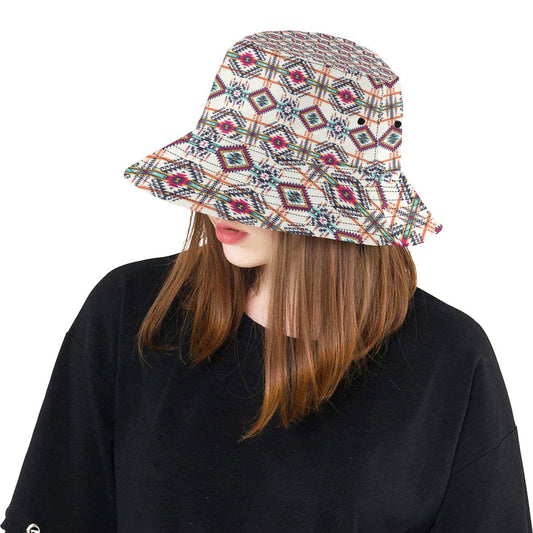Indian Navajo Art Themed Design Print Unisex Bucket Hat