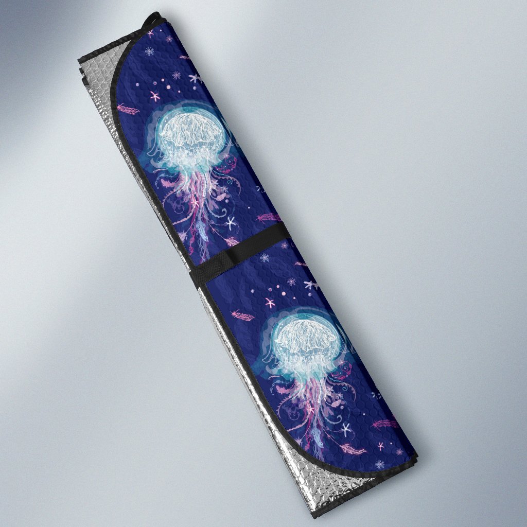 Jellyfish Cute Design Car Sun Shade For Windshield