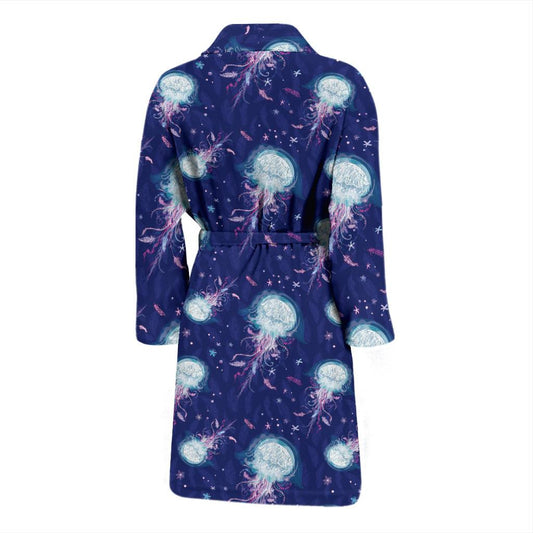 Jellyfish Cute Design Men Bath Robe-JTAMIGO.COM