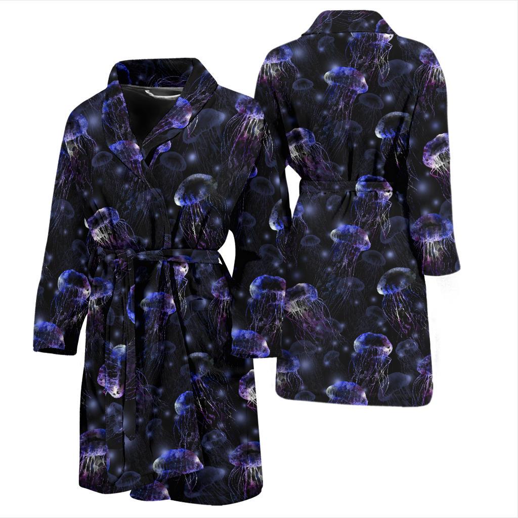 Jellyfish Themed Men Bath Robe-JTAMIGO.COM