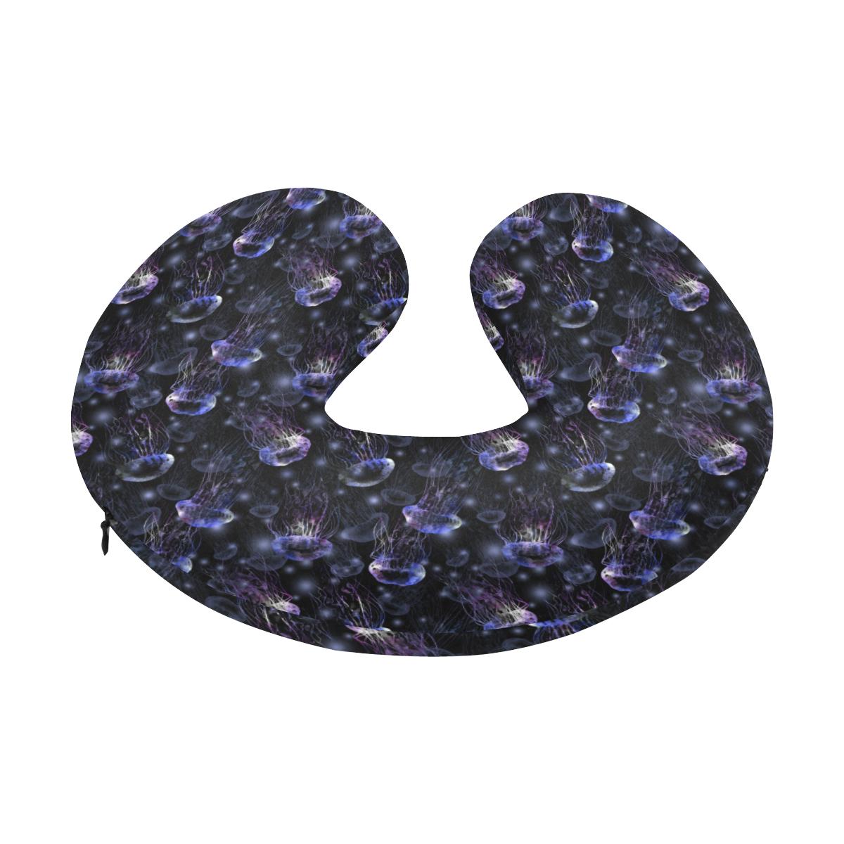 Jellyfish Themed U-Shaped Travel Neck Pillow-JTAMIGO.COM