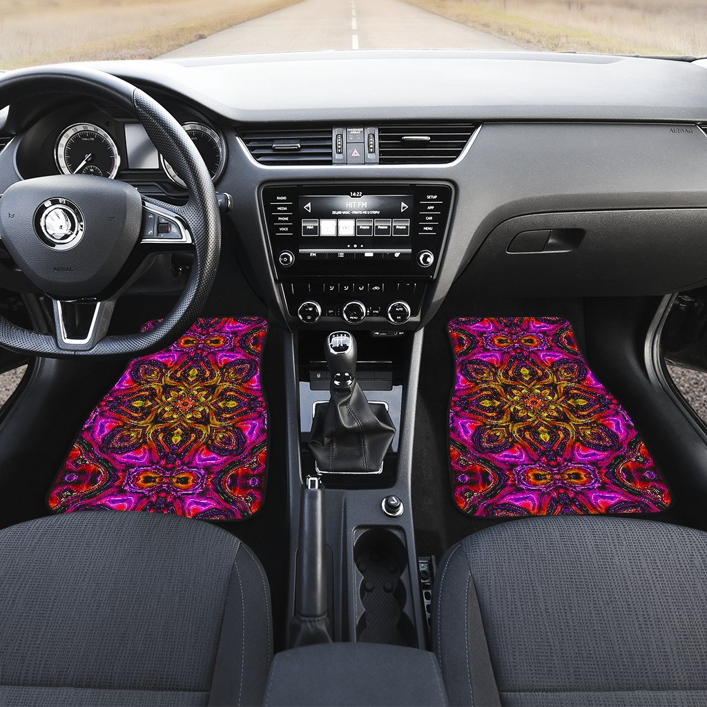 kaleidoscope Abstract Print Design Car Floor Mats