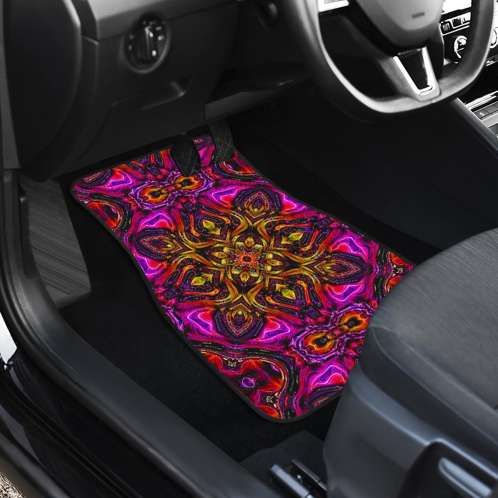 kaleidoscope Abstract Print Design Car Floor Mats
