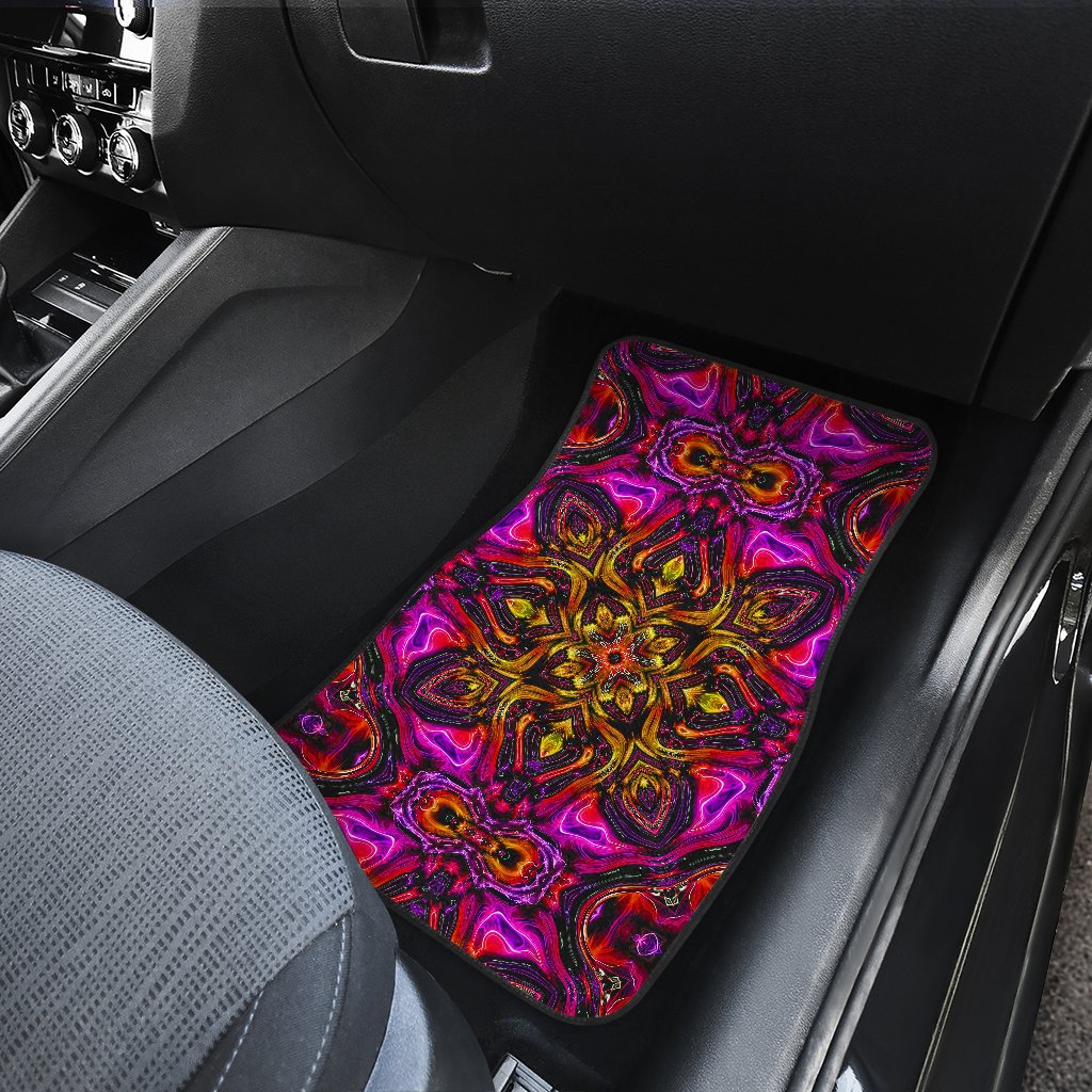 kaleidoscope Abstract Print Design Car Floor Mats