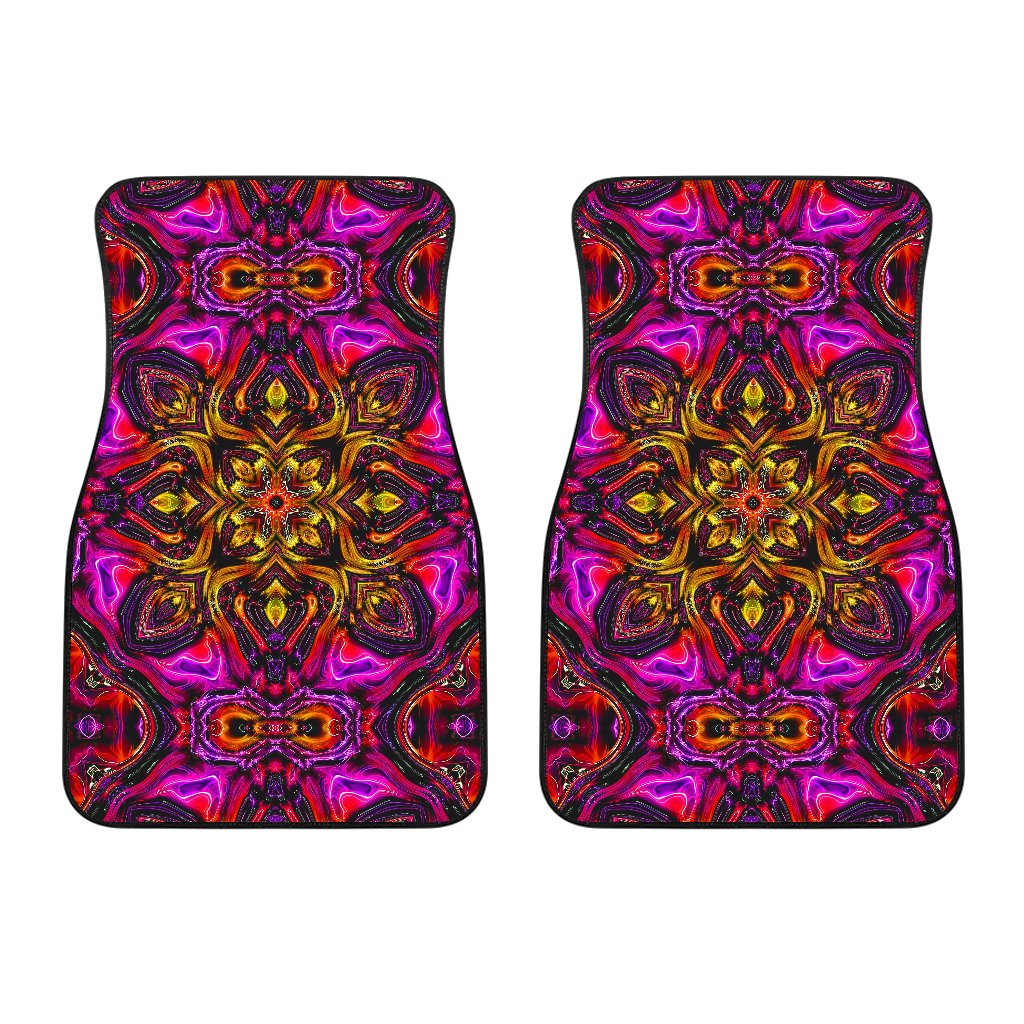 kaleidoscope Abstract Print Design Car Floor Mats