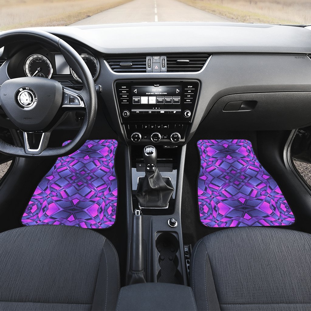 kaleidoscope Pattern Print Design Car Floor Mats