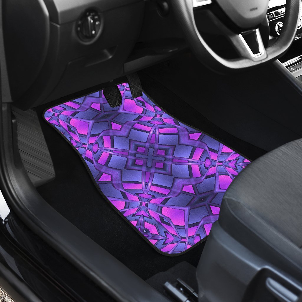 kaleidoscope Pattern Print Design Car Floor Mats