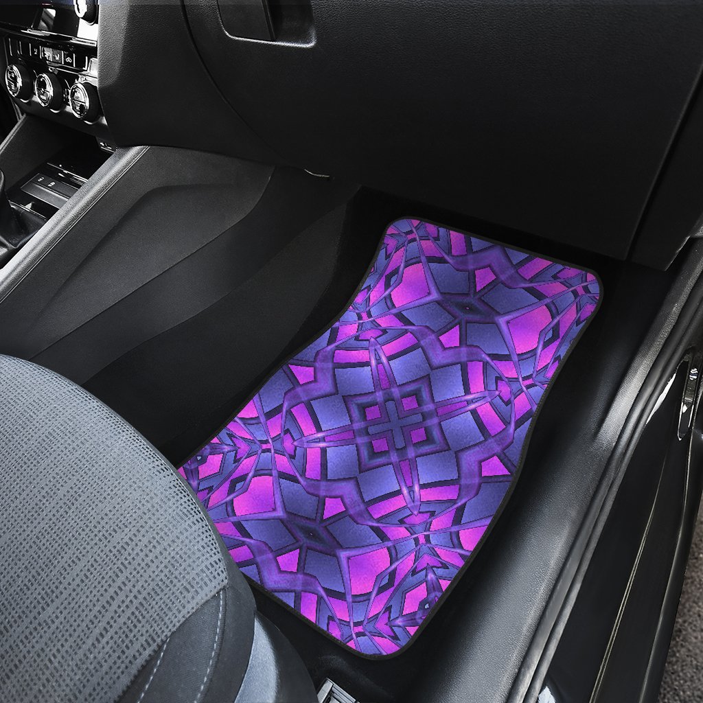 kaleidoscope Pattern Print Design Car Floor Mats