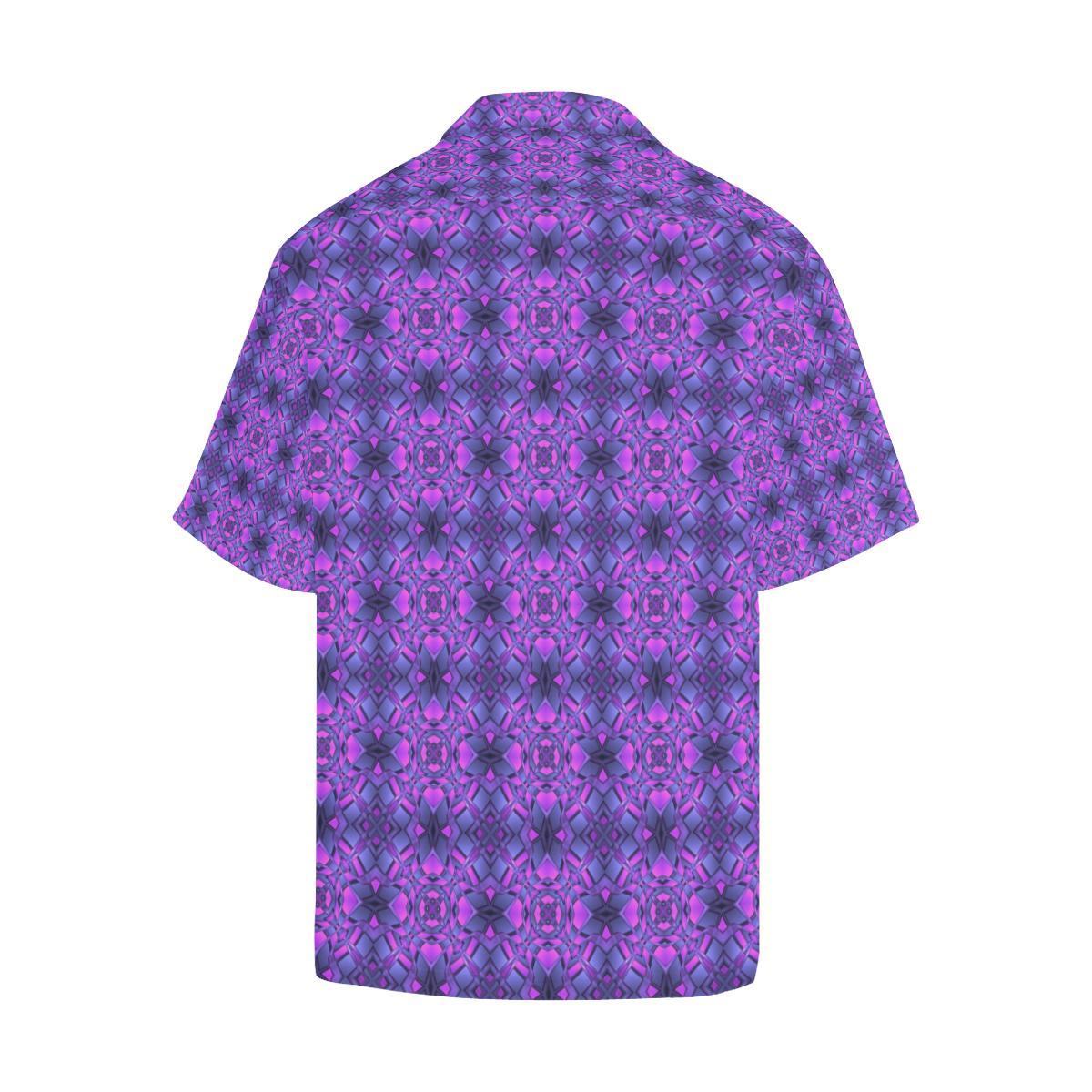 kaleidoscope Pattern Print Design Men Aloha Hawaiian Shirt