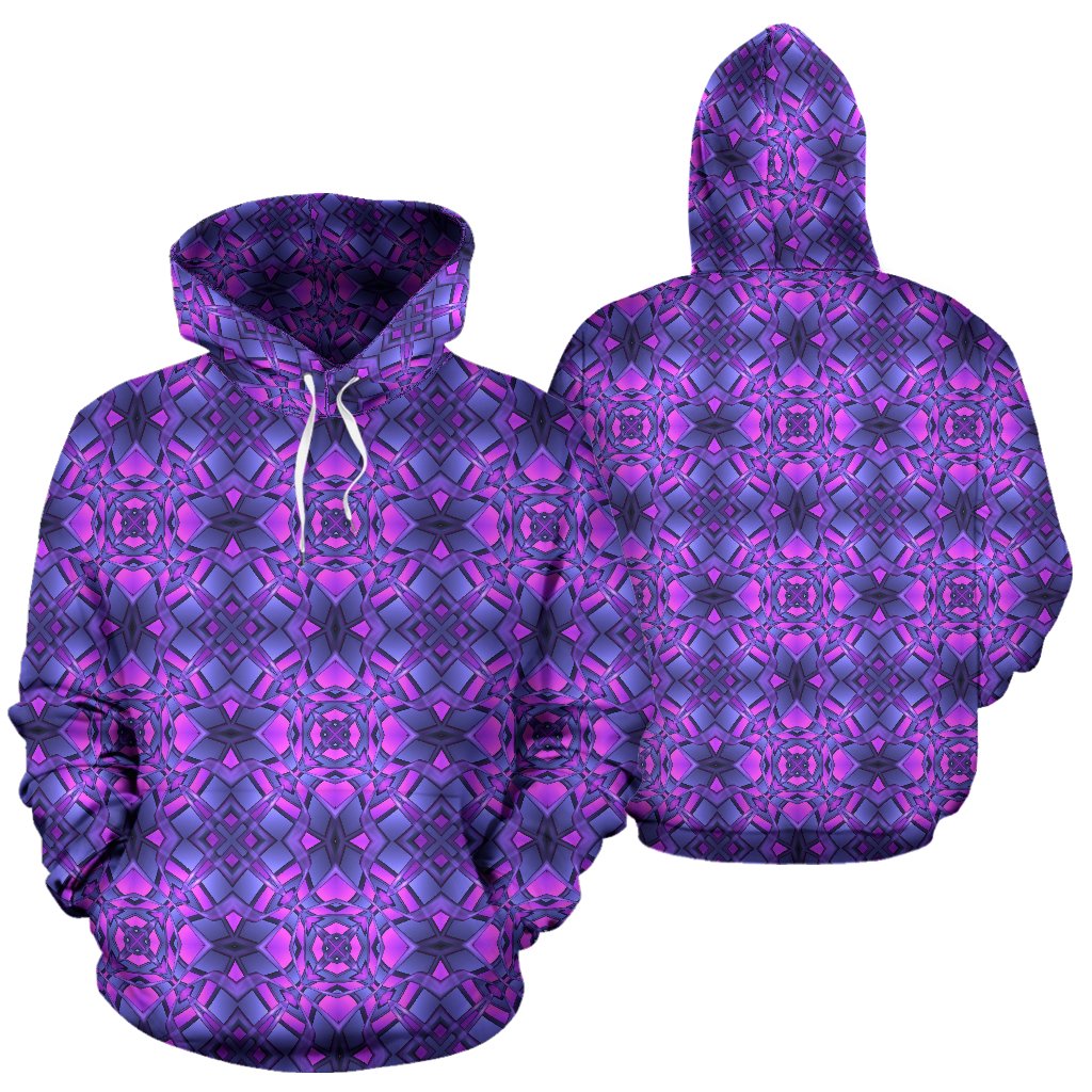 kaleidoscope Pattern Print Design Pullover Hoodie