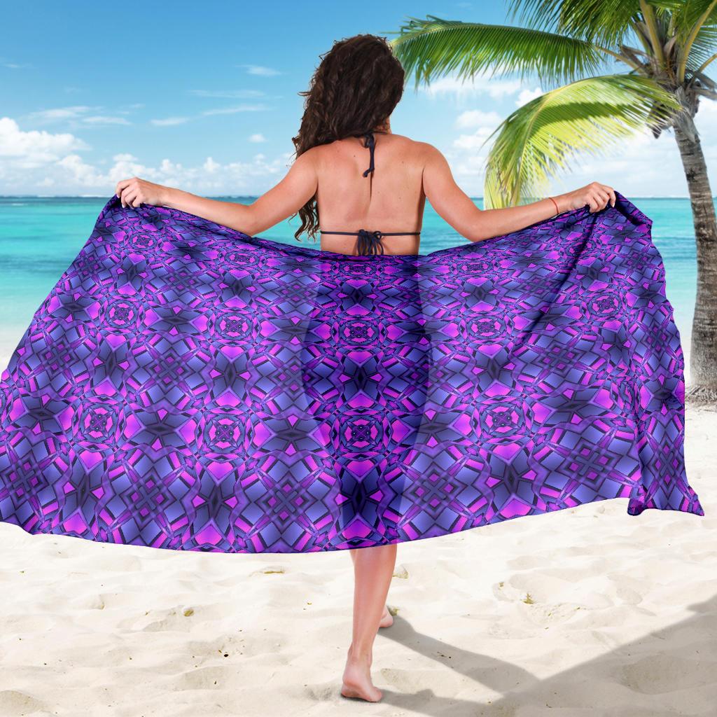 kaleidoscope Pattern Print Design Sarong Pareo Wrap